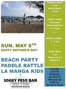 San Carlos Paddle Battle beach party
