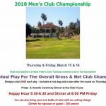 Golf Club Championship, March 15 & 16, 2018