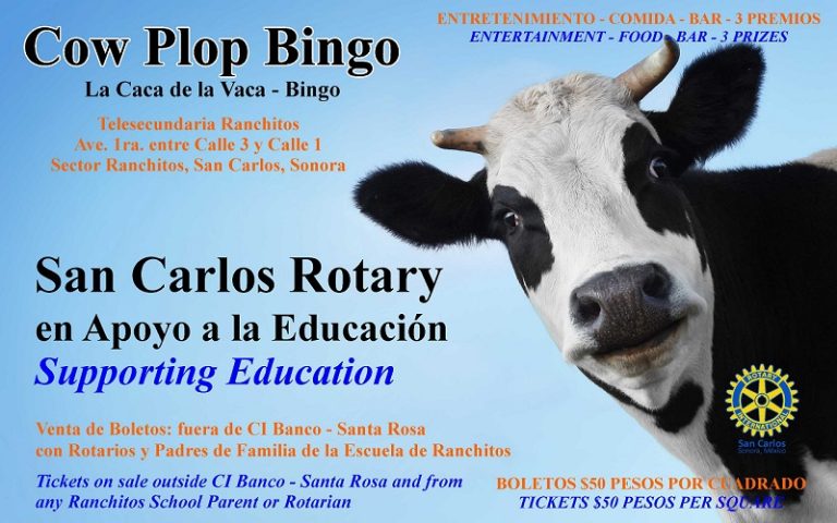 Rotary Cow Plop Bingo: Jan 15, 2023