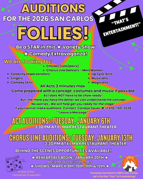 2026 San Carlos Follies Audition
