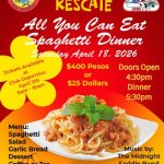 Club Deportivo & Rescate spaghetti dinner April 2026