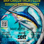 Rescate & San Carlos Yacht Club Fishing tournament May 29 2026 