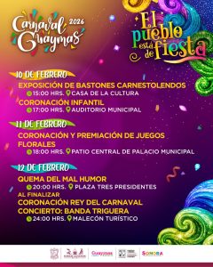 Carnaval Guaymas 2026 February 10 - 12