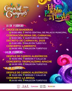 Carnaval Guaymas 2026 February 13 - 15
