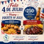 Colibrí Weekend Specials for US Independence Day 2026