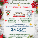 Community Christmas Dinner at the San Carlos Yacht Club 2025
