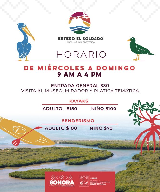 Estero el Soldado summer 2026 fees and hours