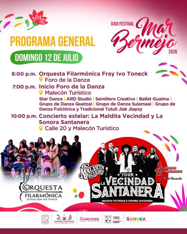 Festival Mar Bermejo 12 de julio 2026