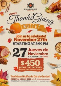 Marinaterra Thanksgiving buffet 2025