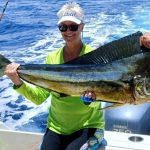 Pam Terry caught big Dorado July 2026