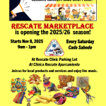 Rescate Marketplace every Saturday with baked goods, art and crafts