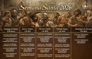 Semana Santa 2026 schedule Parroquia San Carlos Borromeo