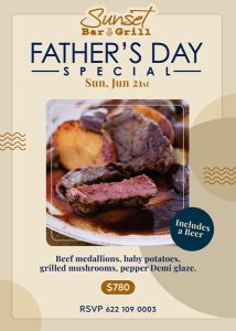 Sunset Bar & Grill Father's Day special 2026