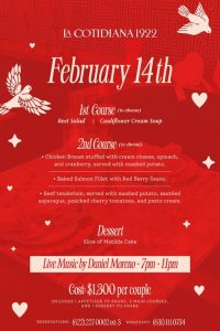 Valentines 2026 La Cotidiana 1922